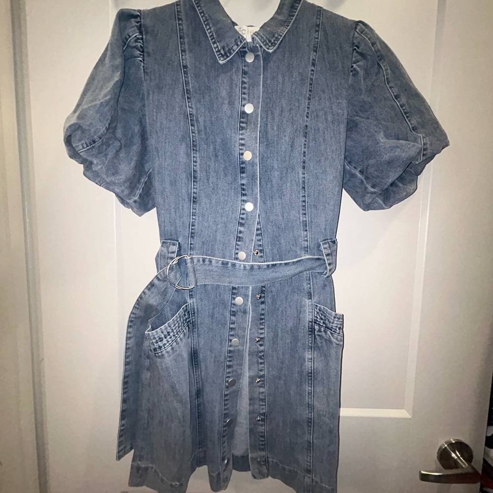 Vici Blue Denim Dress